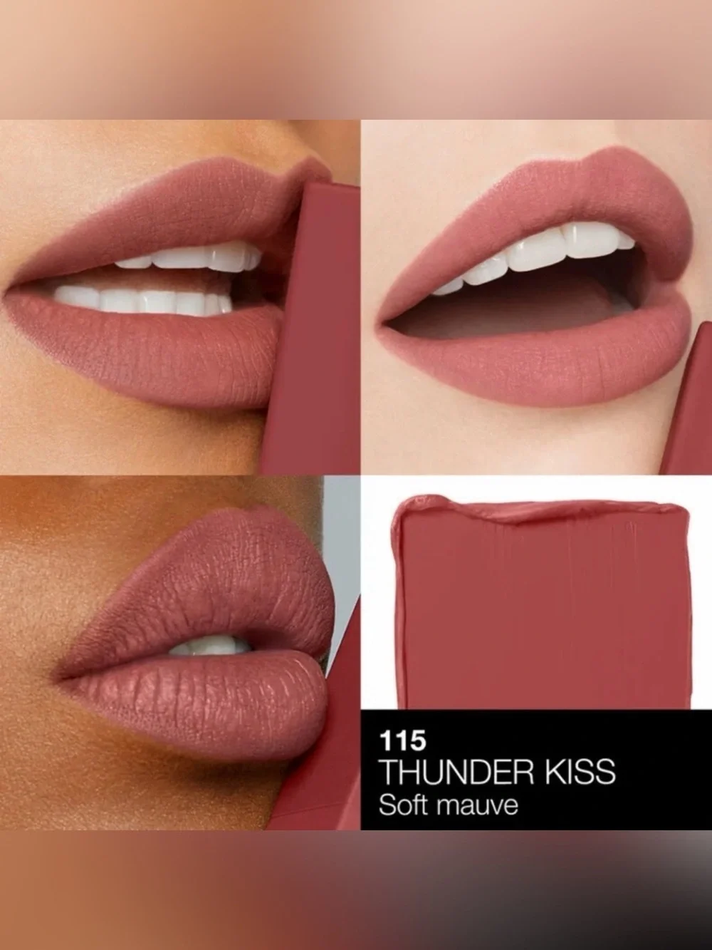 Thunder Kiss NARS Powermatte Lipstick Soft Mauve Brand New in Box Full Size